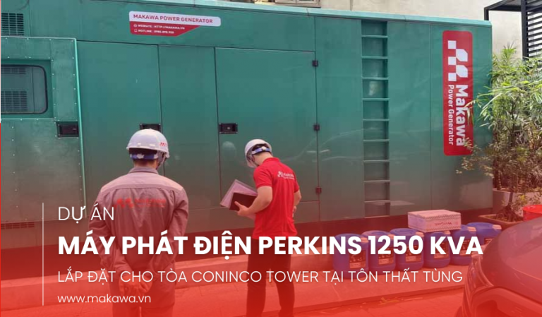 Lắp Đặt Máy Phát Điện Perkins 1250 kVA Cho Tòa Coninco Tower tại Tôn Thất Tùng
