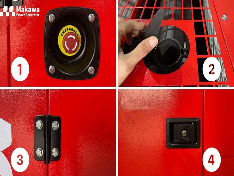 Vỏ siêu cách âm của máy phát điện Cummins 40kVA