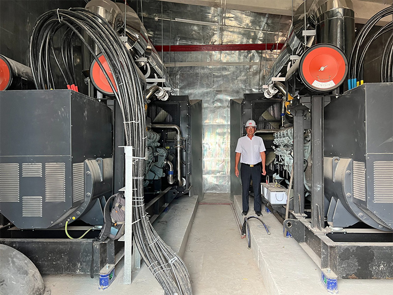 Tổng quan dự án lắp đặt 2 máy phát điện Mitsubishi 1500kVA cho bệnh viện tại Thường Tín