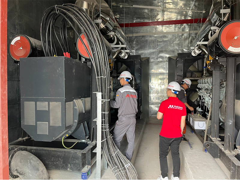 Lắp Đặt Hệ Thống 2 Máy Phát Điện Mitsubishi 1500kVA Cho Bệnh Viện Tại Thường Tín