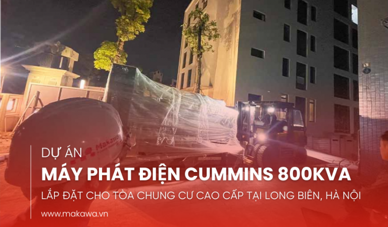 Lắp Đặt Máy Phát Điện Cummins 800kVA Cho Tòa Chung Cư Cao Cấp Tại Long Biên, Hà Nội