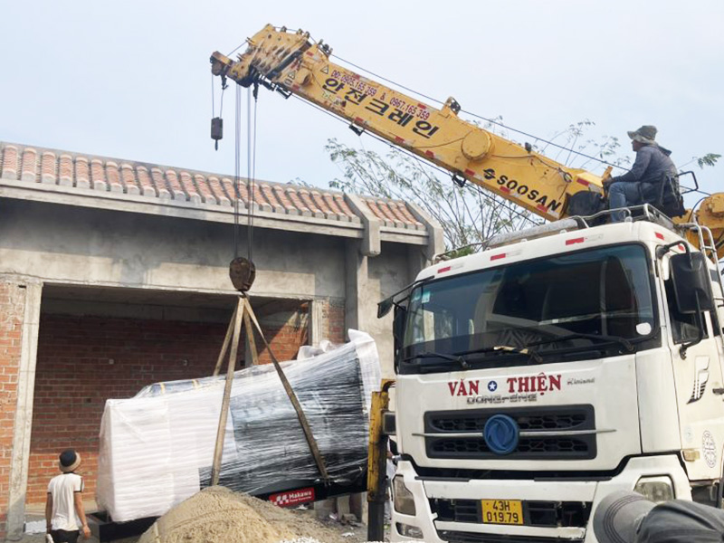 ắp đặt máy phát điện Mitsubishi 1000kVA cho khách sạn 5 sao tại Hội An