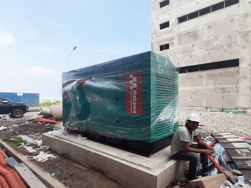 Chạy thử nghiệm thu máy phát điện Makawa Power 100kVA 