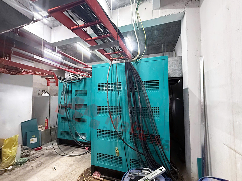 Hoàn thành lắp đặt 2 máy phát điện Baudouin 1000kVA cho đơn vị hành chính công tại Hà Nội