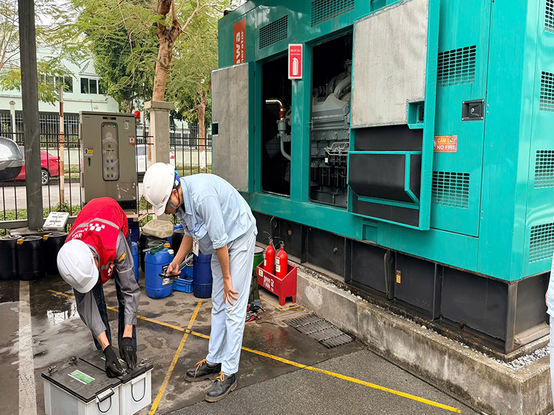 Tiêu chí an toàn lao động cho việc bảo dưỡng máy phát điện
