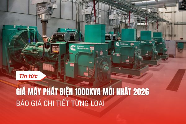 Giá Máy Phát Điện 1000kVA Mới Nhất 2026 – Báo Giá Chi Tiết Từng Cấu Hình
