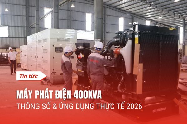 Máy Phát Điện 400kVA Thông Số & Ứng Dụng Thực Tế 2026