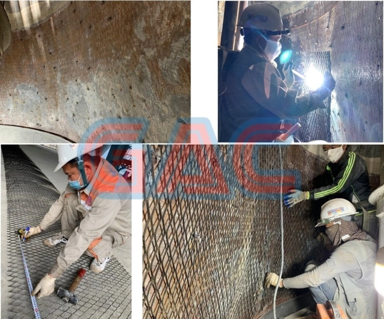DỰ ÁN THI CÔNG CHỐNG MÀI MÒN CHO MÁY NGHIỀN XI – NHÀ MÁY XI MĂNG VICEM TAM ĐIỆP - Hình ảnh dự án