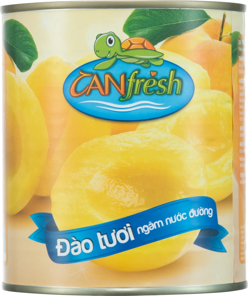 Đào tươi ngâm nước đường CANFRESH 820g