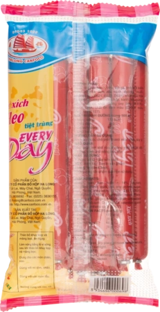 Xúc xích tiệt trùng EVERYDAY 25g, Heo 10 cây x 20 túi