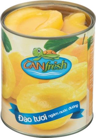 Đào tươi ngâm nước đường CANFRESH 820g