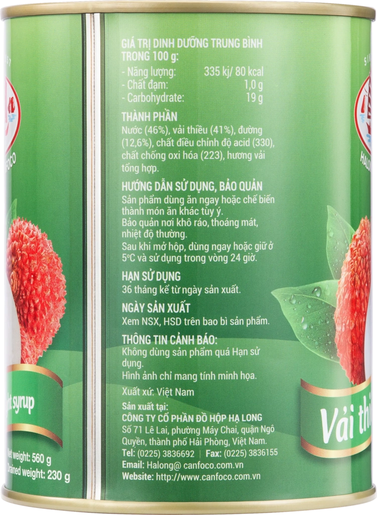Vải thiều nước đường (560g)