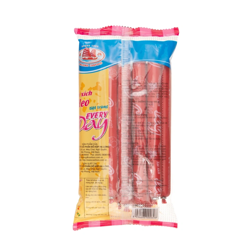 Xúc xích tiệt trùng EVERYDAY 25g, Heo 10 cây x 20 túi